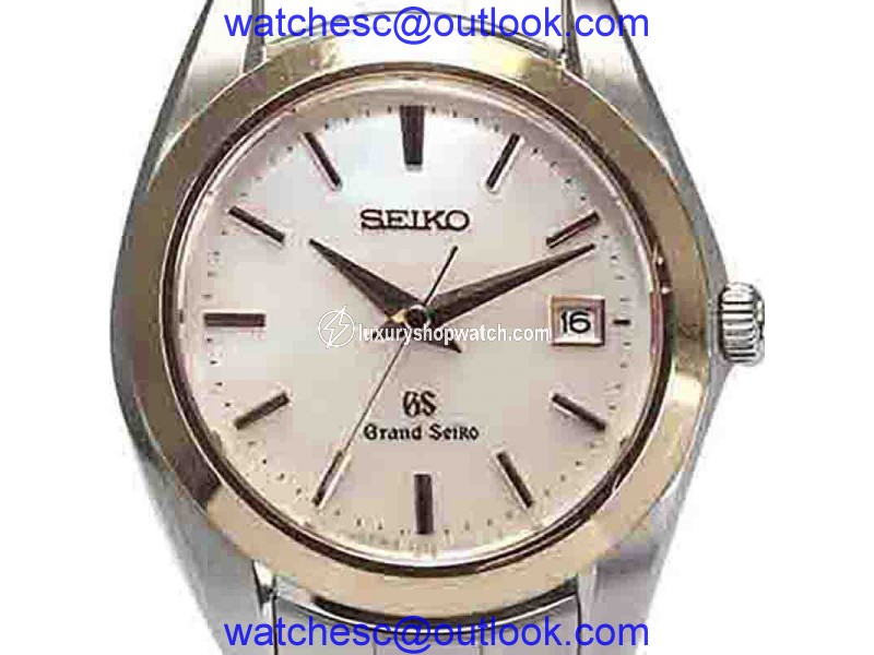 Seiko Grand Seiko 4J52-0AB0 Stainless Steel / 18K Pink Gold Quartz 29mm Womens Watch Seiko