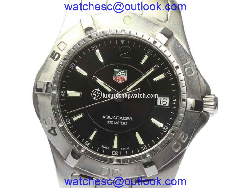 Tag Heuer Aquaracer WAF1110 Stainless Steel Quartz 39mm Mens Wrist Watch Tag Heuer
