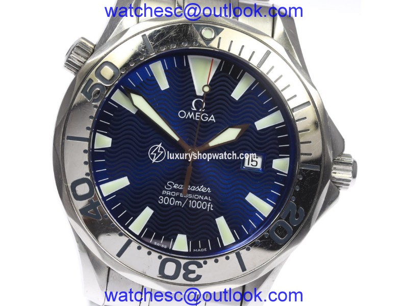 Omega Seamaster 2265.80 Stainless Steel Blue Dial Quartz 41mm Men's Watch Omega