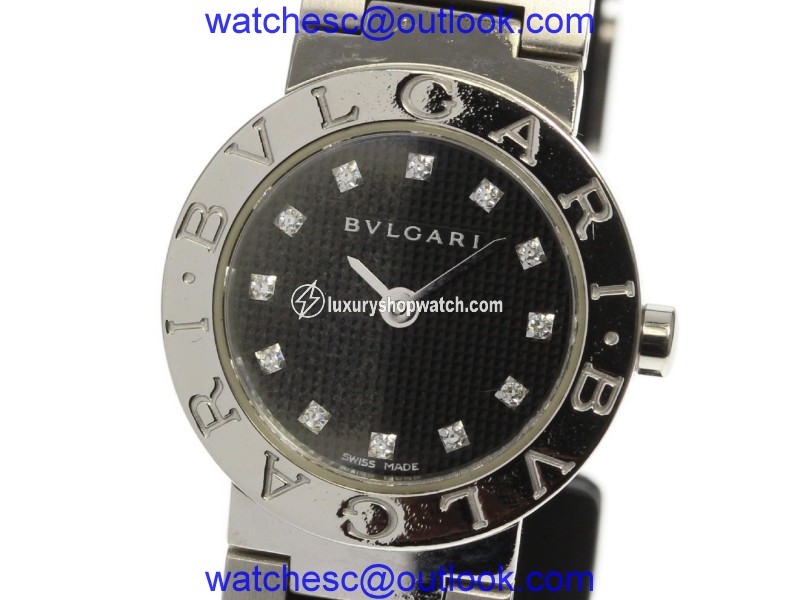Bulgari BB26SS Stainless Steel with Diamond Quartz 26mm Womens Watch Bulgari