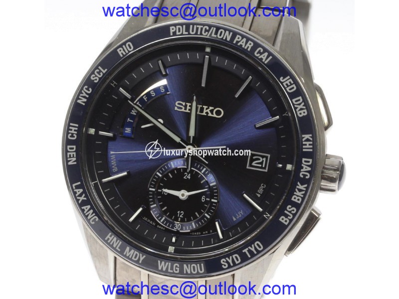 Seiko Brightz 8B54-0BF0 Titanium and Ceramics Quartz 43.5mm Mens Watch Seiko