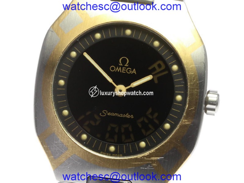Omega Seamaster Polaris 2540.50 Stainless Steel / Yellow Gold 32mm Mens Watch Omega