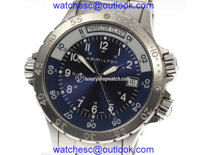 Hamilton Khaki H745410 Stainless Steel with Navy Dial Quartz 40mm Mens Watch Hamilton
