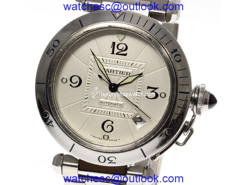 Cartier Pasha Stainless Steel with Silver Dial Automatic 38mm Mens Watch Cartier