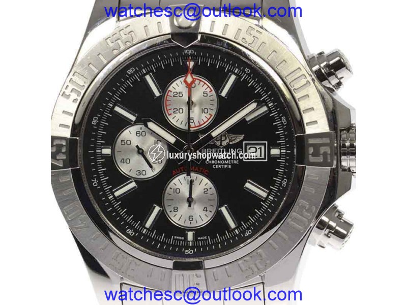 Breitling Super AvengerII A13371 Stainless Steel Automatic 52mm Mens Watch Breitling