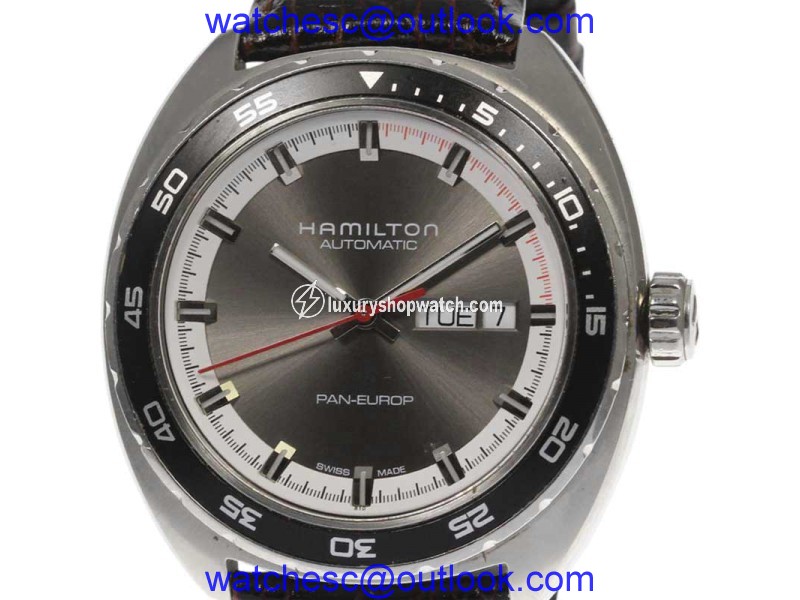 Hamilton Bakery Euro H354150 Stainless Steel / Leather 42mm Mens Watch Hamilton