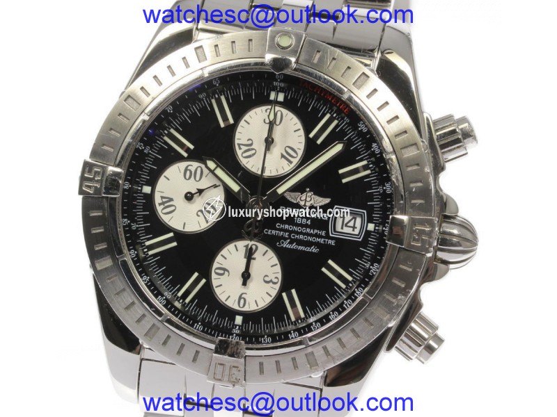 Breitling Chronomat Evolution A13356 Stainless Steel Automatic 43mm Mens Watch Breitling