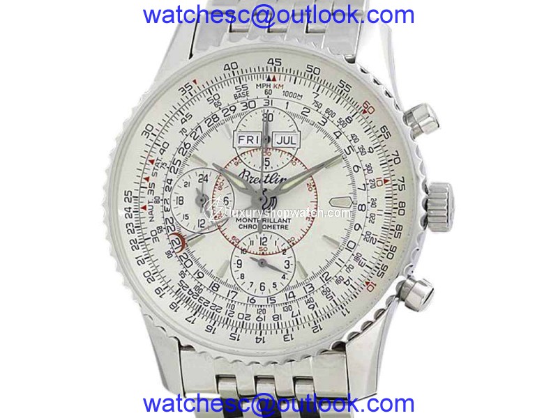 Breitling Montbrillant A21330 Stainless Steel Automatic 43mm Mens Watch Breitling