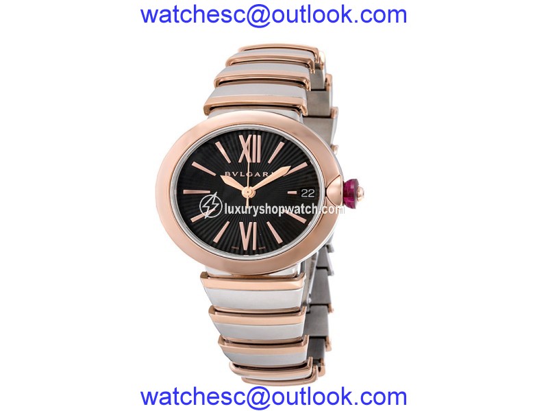 Bulgari Lucea Steel 18K Pink Gold 33mm Ladies watch LU33BSPGSPGD Bulgari"
