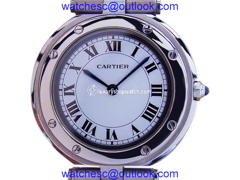 Cartier Swiss Made Stainless Steel Quartz Mid Size Unisex Watch 2000 Cartier