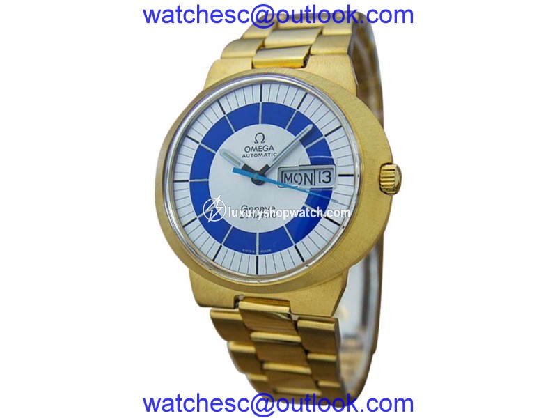 Omega Geneve Dynamic Gold Plated Stainless Steel 41mm Watch Omega