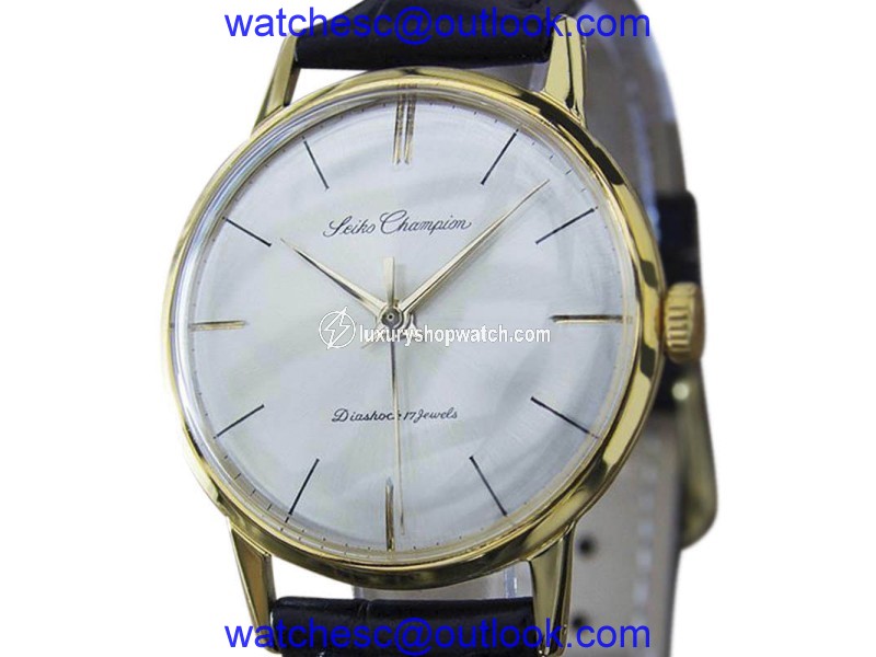 Seiko Champion Gold Plated & Stainless Steel Manual 35mm Mens Watch Year 1960 Seiko