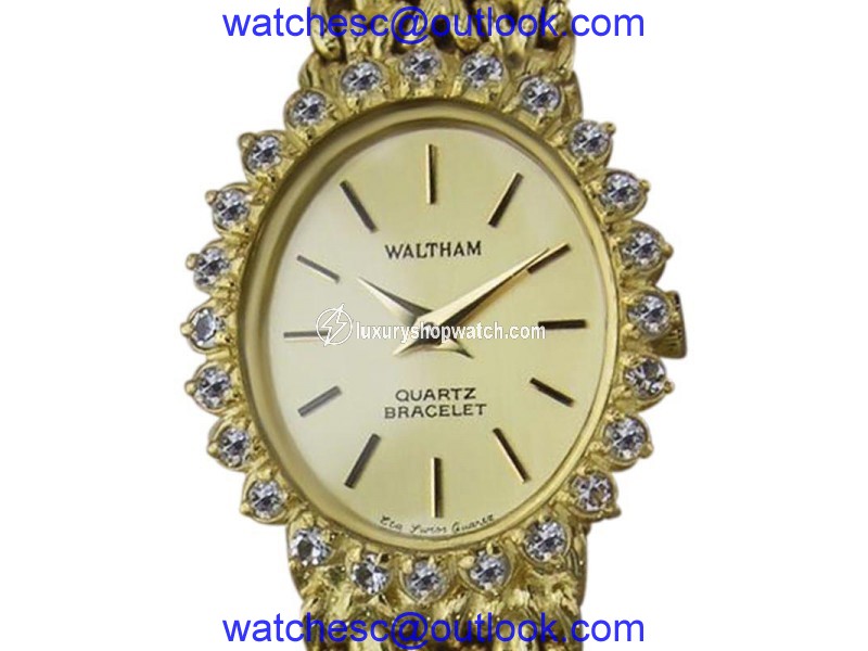 Waltham Y130 Gold Plated Vintage 22mm Womens Watch Waltham