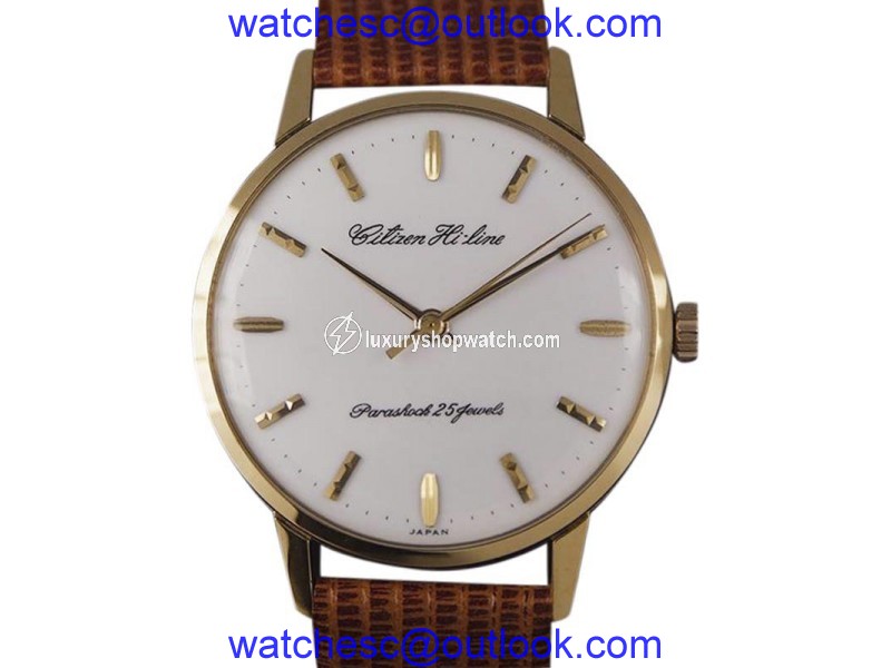 Citizen Hi Line DSI37 Gold Plated Manual Vintage 36mm Mens Watch Citizen