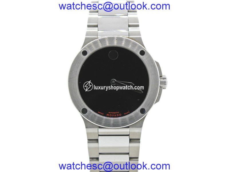Movado Museum Stainless Steel Black Dial 44mm Mens Watch Movado
