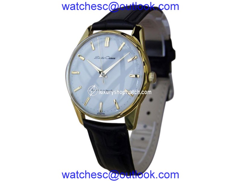 Seiko Crown Gold Plated Manual 36mm Mens Dress Watch 1960 Seiko