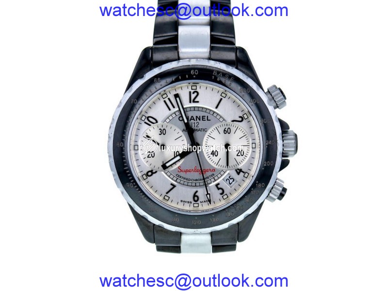 Chanel Superleggera H1624 Ceramic Silver Dial Automatic 41mm Men's Watch Chanel
