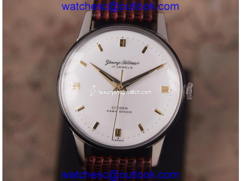 Citizen Young Homer DSI29 Stainless Steel Manual 34mm Vintage Mens Watch Citizen