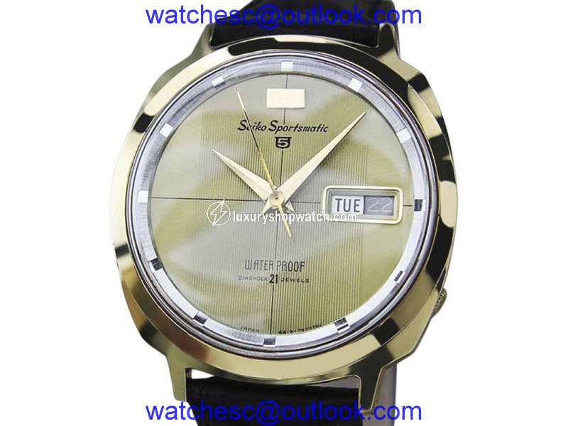 Seiko Sportsmatic Stainless Steel Automatic 37mm Mens Watch 1970s Seiko