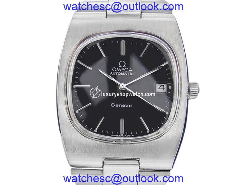 Omega Geneve SCX51 Stainless Steel with Black Dial Vintage 36mm Mens Watch Omega