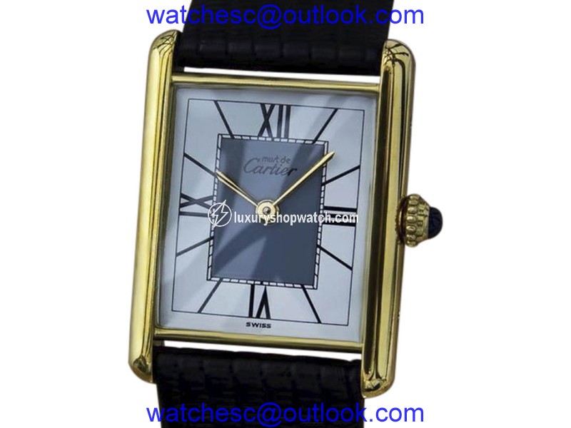 Cartier Tank 925 Sterling Silver with Gold Plated 23mm Unisex Watch Cartier