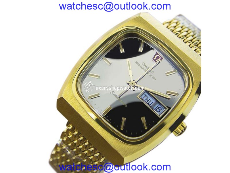 Omega Seamaster EB119 Stainless Steel with Gold Plated with Black Dial Vintage 40mm Mens Watch Omega