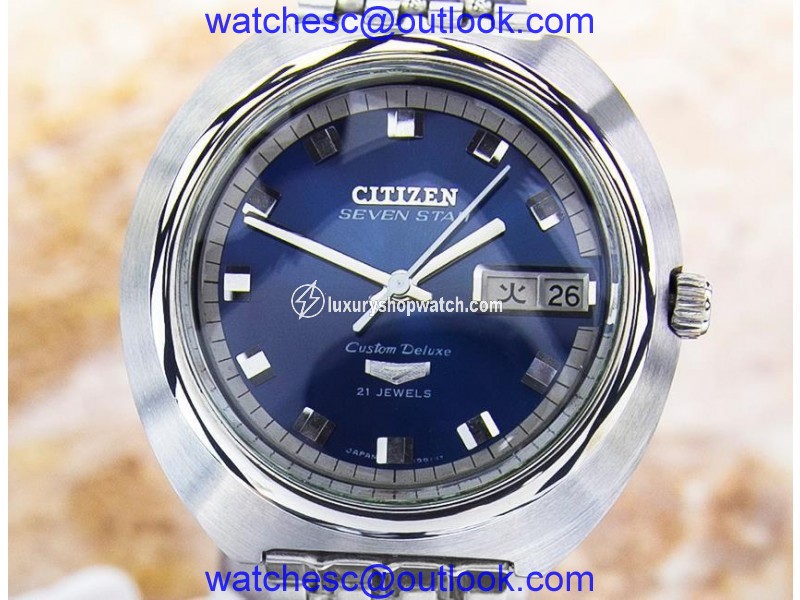 Citizen Seven Star Deluxe SCX268 Stainless Steel Automatic 39mm Mens Watch Citizen