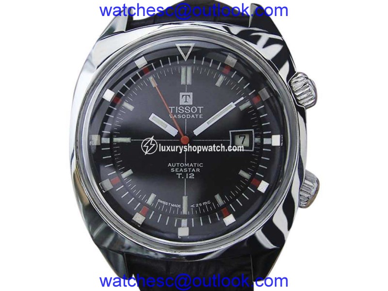 Tissot Seastar T12 Stainless Steel Automatic 42mm Mens Watch 1970s Tissot