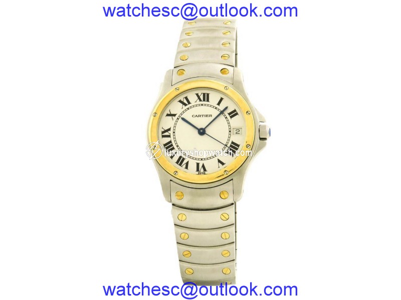 Cartier Ronde 1910 Stainless Steel & Yellow Gold Automatic 33mm Men's Watch Cartier