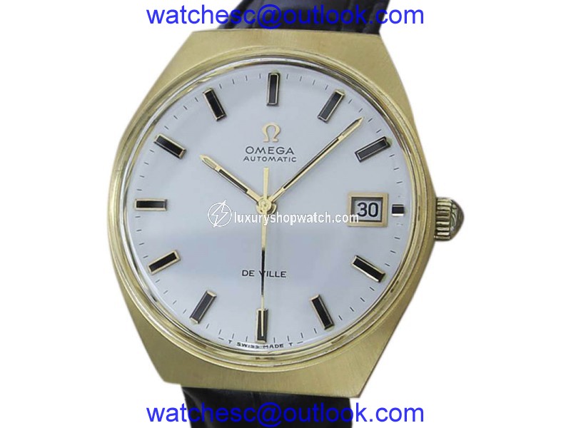 Omega DeVille Swiss Made Gold Plated Automatic 35mm Mens Watch 1970s Omega