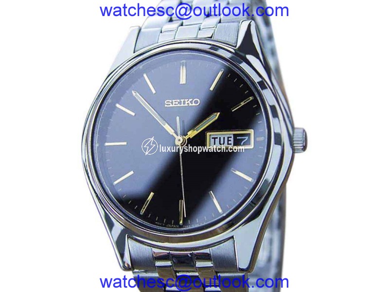 Seiko Stainless Steel Quartz 35mm Mens Dress Watch 1970 Seiko