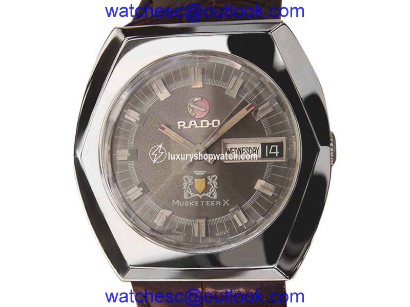 Rado Musketeer X Swiss Made Stainless Steel Automatic Mens 36mm Watch 1960s Rado