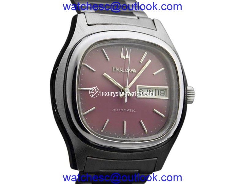 Bulova Swiss Made Stainless Steel Automatic 36mm Mens Watch Bulova