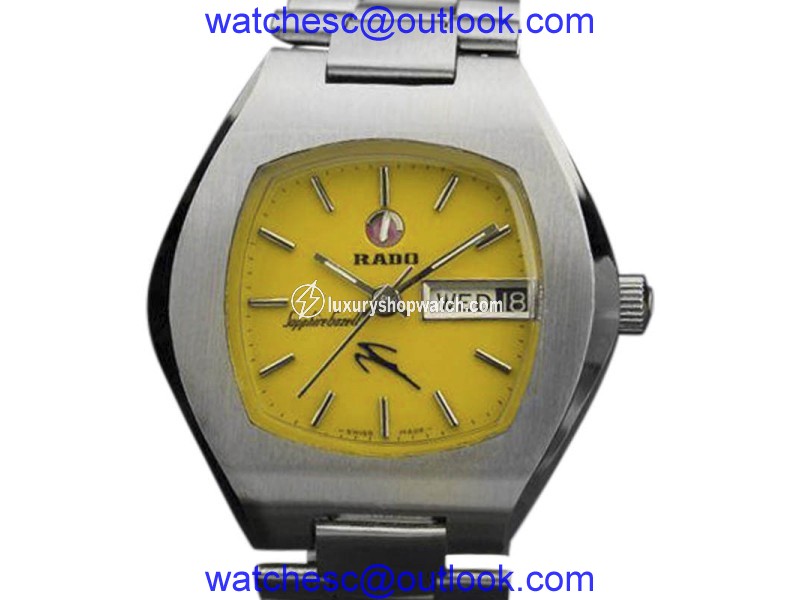 Rado Sapphire Gazelle Stainless Steel Automatic 36mm Mens Watch 1970s Rado
