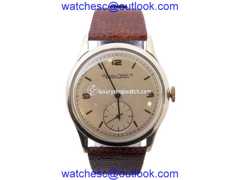 IWC Shaffhausen 14K Yellow Gold 34.5mm Mens Watch 1950s IWC