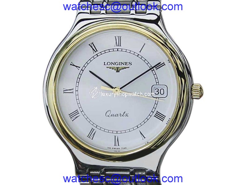 Longines Conquest Stainless Steel Quartz 33mm Mens Watch 1980 Longines
