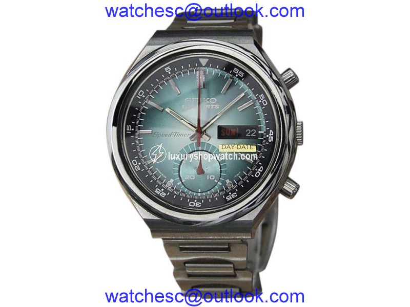 Seiko Speed Timer Stainless Steel Automatic 43mm Mens Watch 1970s Seiko