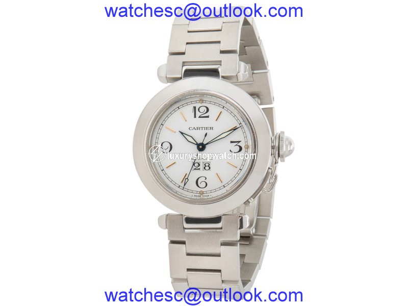 Cartier Pasha C W31044M7 Stainless Steel Automatic 36mm Mens Watch Cartier