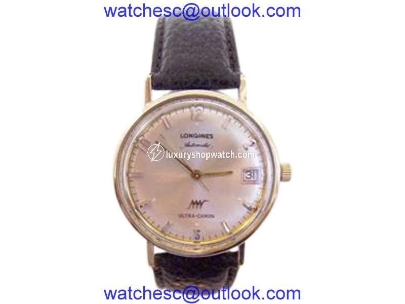 Longines Ultra-Chron 14K Yellow Gold Automatic Vintage 34.3mm Mens Watch Longines