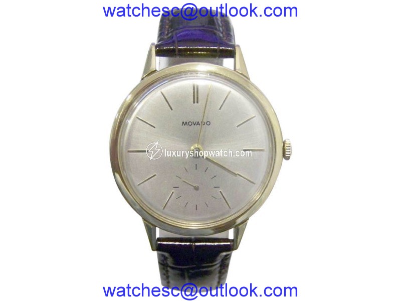 Movado 18K Yellow Gold 33mm Mens Watch 1950s Movado