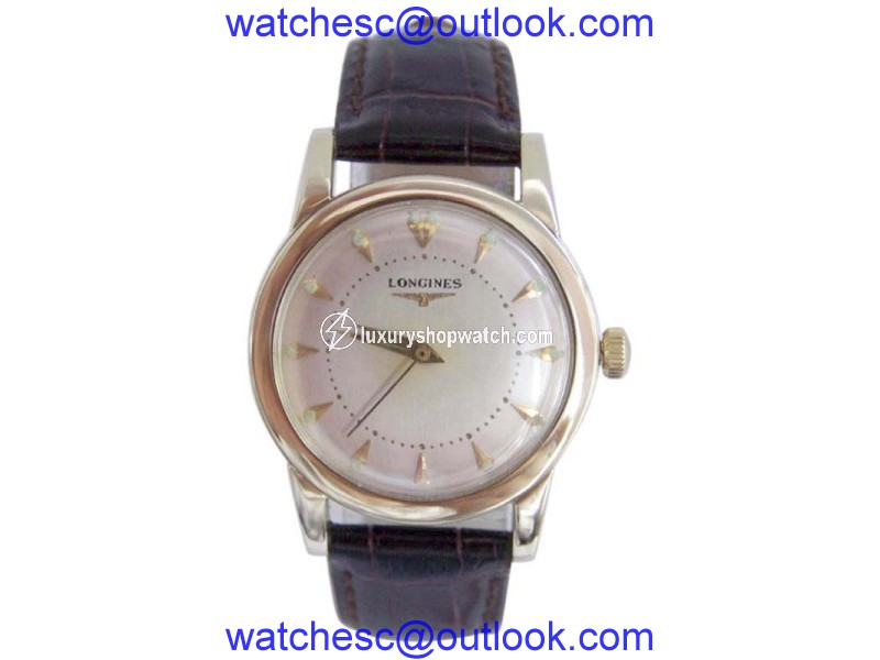 Longines 14K Yellow Gold Automatic Vintage 33mm Mens Watch Longines
