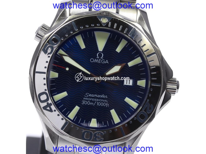 Omega Seamaster 2265.80 Stainless Steel Blue Dial Quartz 41mm Men's Watch Omega