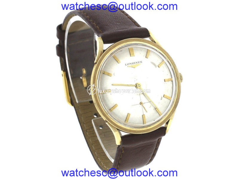 Longines 14K Yellow Gold Manual 33mm Mens Watch Longines