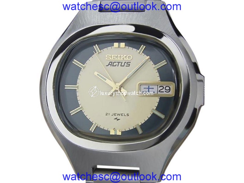 Seiko Actus Stainless Steel Automatic 36mm Mens Watch 1970 Seiko