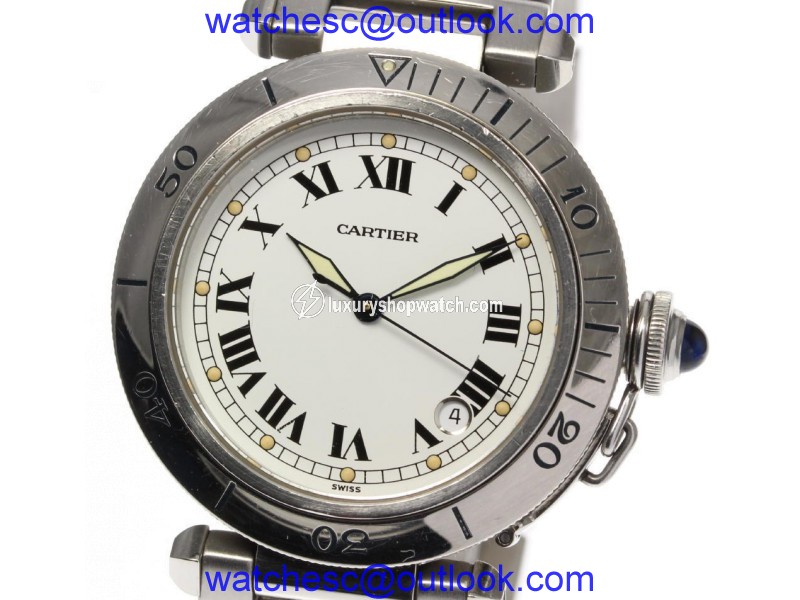 Cartier Pasha W31005H3 Stainless Steel Automatic 38mm Mens Watch Cartier