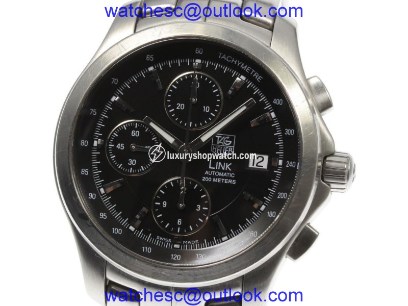 Tah Heuer Link CJF2110 Stainless Steel Automatic 41mm Mens Watch Tag Heuer