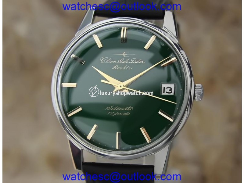 Citizen Autodater EE26 Stainless Steel Automatic Vintage 36mm Mens Watch Citizen