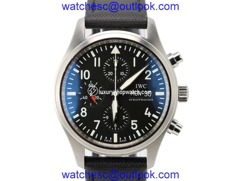 IWC Classic Pilot IW371701 Stainless Steel & Leather Automatic 42mm Mens Watch IWC