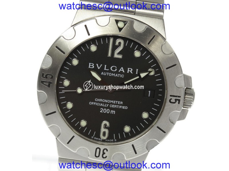 Bulgari Diagono Scuba SD38S Stainless Steel Automatic 38mm Mens Watch Bulgari