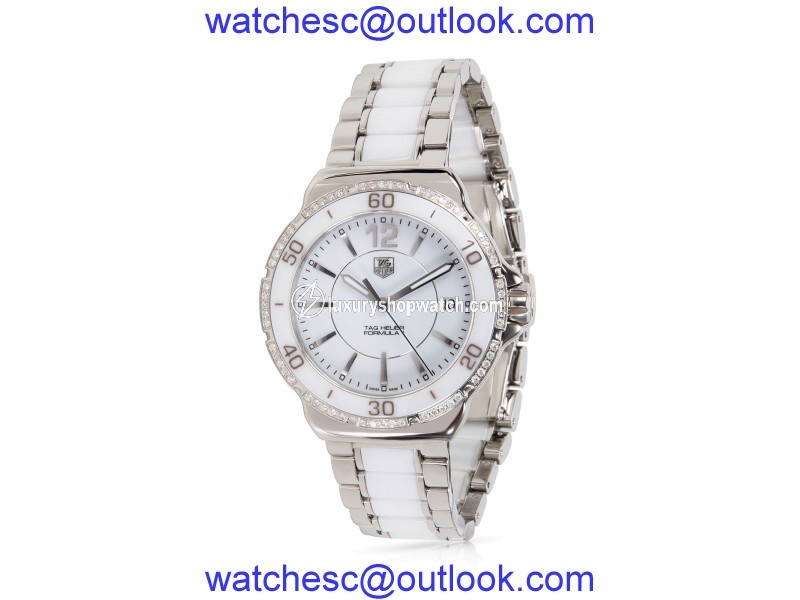 Tag Heuer Formula 1 WAH1213 Stainless Steel & Ceramic Diamonds Quartz 34mm Women's Watch Tag Heuer
